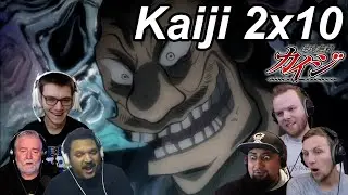 Kaiji Ultimate Survivor 2x10 Reactions | Great Anime Reactors!!! | 【カイジ】【海外の反応】