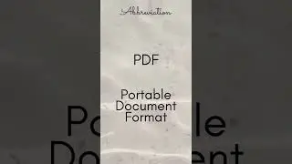 PDF   Portable Document Format