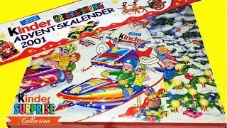 24 КИНДЕР СЮРПРИЗА 2001 года!Открываем раритетный Адвенткалендарь/rare kinder Adventskalender 2001