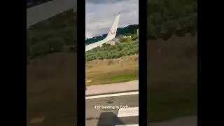 Bumpy landing of a 737 in Corfu, Greece
