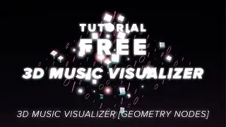 Abstract 3D Audio Visualizer in 2 minutes! | SIMPLE BLENDER GEOMETRY NODES TUTORIAL | AUDIO VISUAL