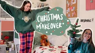 spicing up my room to feel like Christmas // decorate with me *cute, cheap & aesthetic*