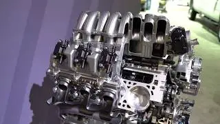 GM 6.2 Liter V8 EcoTec3 L86 Engine on Dispaly At 2019 North American Auto Show