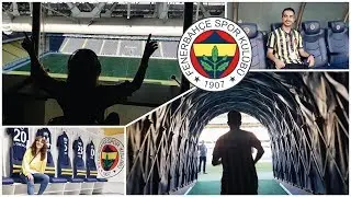 FENERBAHÇE STAD GEZİSİ | SOYUNMA ODASINA GİRDİK - FUTBOLCU TÜNELİNDEN GEÇTİK 💛💙