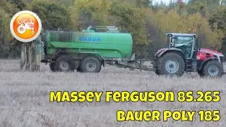 Slurry 2024 | Massey Ferguson 8S.265 & Bauer Poly 185 TL