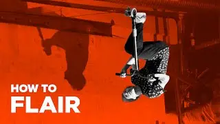 Flair on Scooter Training. Scooter Tricks for Beginners
