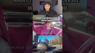 Crazy Tesla road rager vs Porsche kid