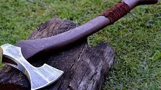 ПЕРЕДЕЛКА.РЕАНИМАЦИЯ СТАРОГО ТОПОРА В ТОПОР ВИКИНГОВ.Viking Axe with their hands, alteration. DIY