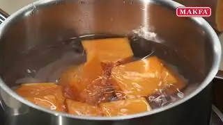 Кухня по заявкам | Тыквенный суп с курицей и макаронами. Макароны в соусе из перцев.