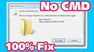 Fix Item Not Found When Trying To Delete Windows 10