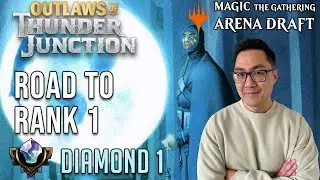 Back To Mythic With UW Cheons?!? | Diamond 1 | Road To Rank 1 | OTJ Draft | MTG Arena
