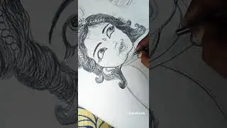 Cute krishna drawing #krishnadrawing #janamaustamspecilart #laxmimudiarts #youtubeshorts #Baalgopal