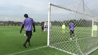 free kick training with goalkeepers  Bali united f.c