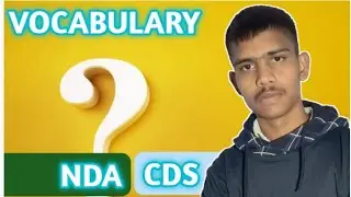 VOCABULARY || NDA &CDS 2022 || MOST IMPORTANT PART OF DEFENCE EXAM||#SSB_LECTURRETE TOPIC ||DAVE SIR