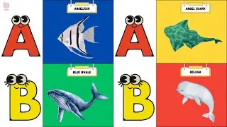 ABC Sea Animals Song 🌊🐠 | Learn Ocean Creatures A to Z | UZR Kids #abcd #kids