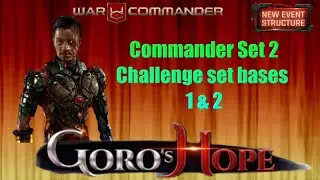 War Commander Operation: Goro's Hope Commander set 2 Base 1/2 Free Repair.