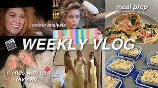 WEEKLY VLOG | Meal Prep, Colour Analysis & "It Ends With Us" Review!