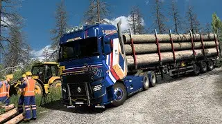 Logging in forest of Germany - Euro Truck Simulator 1.50 #ets2