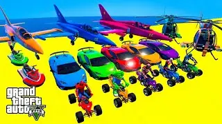 Super Hero in Parkour Challenge With Extrem Jump | GTA 5 Mega Ramp Challenge