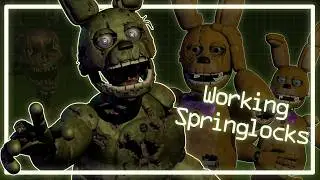 modeling Springtrap with working springlocks [speed model] [fnaf 3]