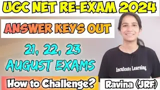 Answer Keys Out! UGC NET Re-Exam 2024 | How to Challenge Answer Key? #ugcnetexam #ugcnetpaper1