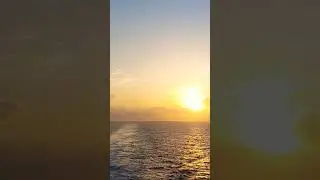 Sunrise over the ocean 