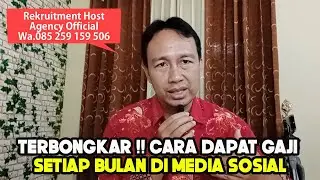 TERBONGKAR!! TERNYATA BEGINI CARANYA MENDAPAT GAJI BULANAN DI MEDIA SOSIAL