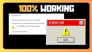How To EASILY FIX Error 0x8096002A The Extraction Operation Was Not Completed- In Windows