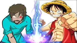 🔥 EPIC FIGHT - Luffy Vs Herobrine  - Minecraft Animation