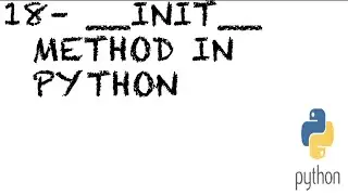 #18 __init__ In Python | __init__ Method In Python | Classes and Instances | constructor in Python