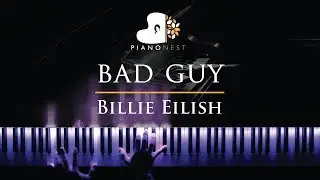 Billie Eilish - bad guy - Piano Karaoke / Sing Along Cover with Lyrics