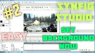 How To Set Background in Synfig Studio Animation #2 | thunder beast