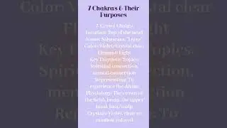 7 Chakras & Their Purpose ~ Crown Chakra