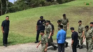 Keberangkatan Tiba Pemangku Raja Pahang Tengku Mahkota Tengku Hassanal Di Raub