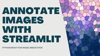 Streamlit Python/React for Image Annotation