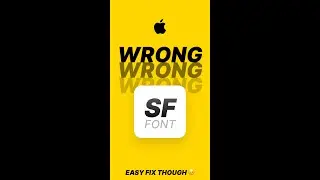 You are using San Francisco font WRONG