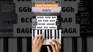 Tutorial 513 | Under The Same Sun. 🎹 #pianotutorial #suffixpiano #scorpions #underthesamesun #shorts