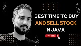 Best Time to Buy and Sell Stock | Java | WeTechie | #java #coding  #javaprogramming #interview