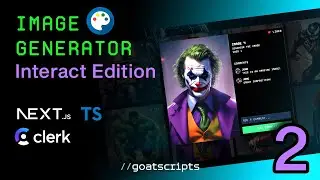 🔴 Let's build Image Generator Interact Edition | [#2] | NEXT 14, Stable Diffusion, Clerk, TypeScript