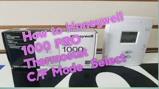 #Honeywell #Thermostat #PRO 1000Unboxing and F/C SETTING