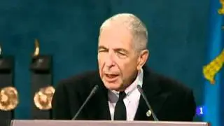 Leonard Cohen's Prince Of Asturias Speech - No Overdubbing