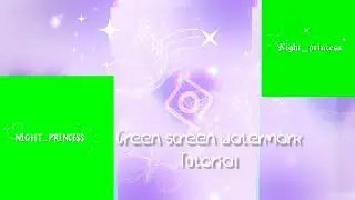 Green screen watermark in shot tutorial 