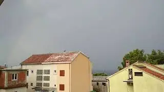 Baska Voda, Croatia. Thunderstorm