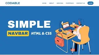 How to Create Simple Navbar in HTML and CSS | Full Tutorial