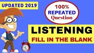 PTE Listening Part 1 🔥 🔥 Fill in the blank practice with answer for PTE exam Preparation