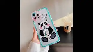 Cute Cartoon Panda Clear Phone Case For iPhones