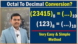 How to Convert octal to decimal number ? || octal to decimal conversion.