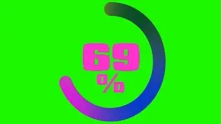 4K Free Circle Loading Animation in Multiple Colors on Green Screen