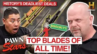 Pawn Stars: TOP BLADES OF ALL TIME (34 Rare Swords, Spears, and Daggers) | History