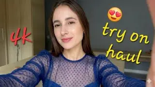 Designer Bikini & Sheer Lingerie Try On Haul | Bikini & See through Glamorous Outfit Review Try On |